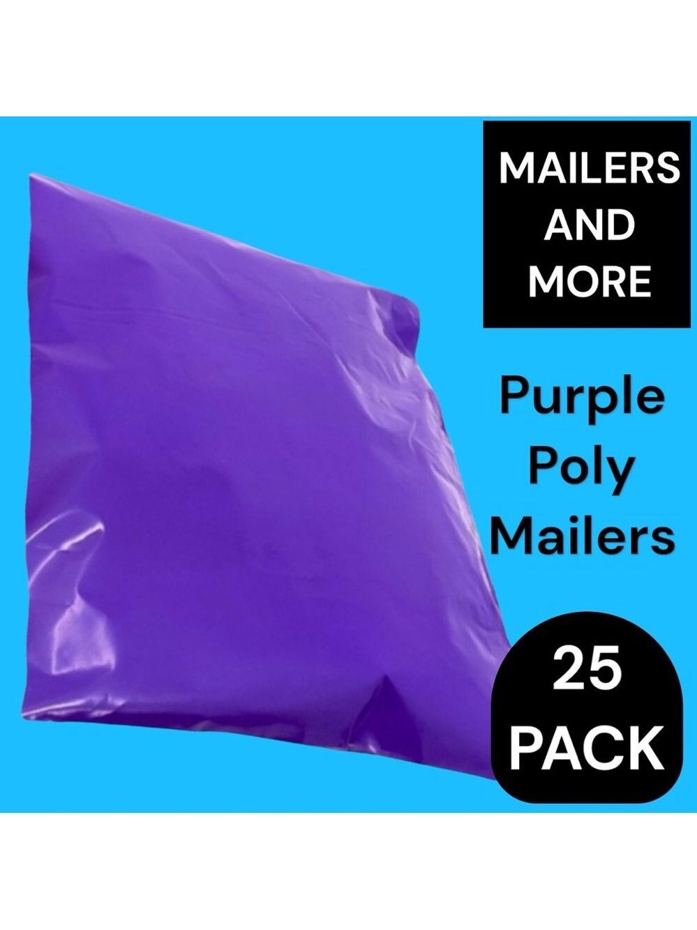 25 10X13 Poly Mailers Purple PRICE IS FIRM - Picture 3 of 9